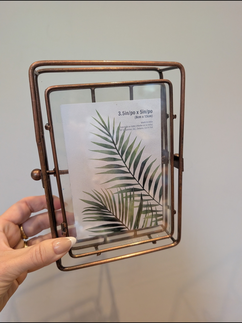 Rustic Copper Photo Frame - Copper Finish